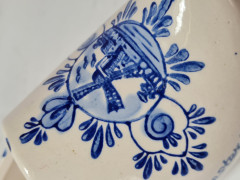 Laddrah Amsterdam Башмачок, белый фарфор с синим рисунком, ручная роспись, 15 x 7 см, Голландия, 1960-70гг.