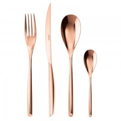 Sambonet Sambonet Bamboo - Edelstahl / PVP Kupfer Besteckset 24-tlg. Vollheft / Monoblock Sambonet Bamboo - набор столовых приборов из нержавеющей стали / меди из ПВП, 24 шт. Полный буклет/моноблок