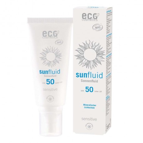 Eco Cosmetics Sonnenfluid LSF50 sensitive 100ml Солнцезащитный флюид LSF50 чувствительный 100мл