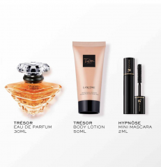 LANCOME TRESOR GESCHENKSET Подарочный набор TRESOR, ограниченный выпуск 2024 года: парфюмерная вода 30мл, лосьон 50мл, тушь для ресниц HYONOSE 2мл