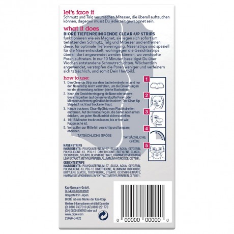 Biore Kombi Clear-Up Strips Tiefenreingend  Combo Clear-Up Strips Глубокое очищение
