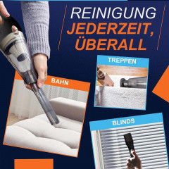 MOUTEN MOUTEN Akku-Handstaubsauger Kabelloser Auto-Staubsauger, tragbarer Mini-Handstaubsauger, mit wiederaufladbarem Akku und 3 Aufsatzen mit 60-W-Motor  MOUTEN Беспроводной ручной пылесос Беспроводной автомобильный пылесос Портативный мини-ручной пылесо