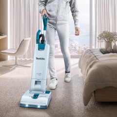 Makita Makita Akku-Bodenstaubsauger 2x18V Akku-Staubsauger DVC560Z, ohne Akku ohne La  Аккумуляторный пылесос Makita с контейнером 2x18V Беспроводной пылесос DVC560Z, без аккумулятора, без La
