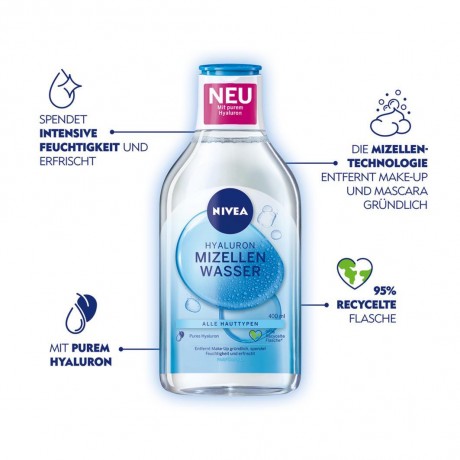 Nivea Hyaluron Mizellenwasser Гиалуроновая мицеллярная вода