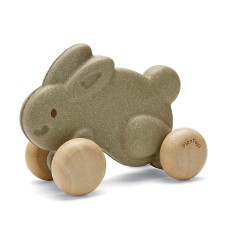 PLANTOYS Active Play Hase auf Radern grau Schiebespielzeug Кролик на колесах Active Play серая игрушка-толкатель