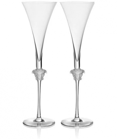 Rosenthal Versace Medusa Lumiere Sektfloten 2st, Розенталь Версаче Медуза Люмьер Набор из 2 бокалов для шампанского в подарочной упаковке, 2х200 мл