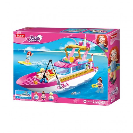 Sluban Klemmbausteine Luxusjacht (212 Teile) Роскошная яхта (212 шт.)