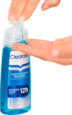 Clearasil Waschgel Poren Reiniger Гель для умывания для загрязненной кожи лица, 200 мл