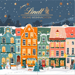  Lindt Winterhauser 2025 Advent Calendar 153 g х 3stk, Линдт Адвент-календарь 2025, 24 сладких сюрприза, 36см х 36см, 153 грамма x 3 шт