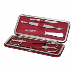 ERBE Manikure Set Bugel-Etui Serie quot;Sienaquot;, rot, 5-tlg.  Маникюрный набор для кишок серии &amp;quot;Сиена&amp;quot;, красный, 5 шт.