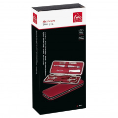 ERBE Manikure Set Bugel-Etui Serie quot;Sienaquot;, rot, 5-tlg.  Маникюрный набор для кишок серии &amp;quot;Сиена&amp;quot;, красный, 5 шт.