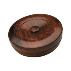 Taylor of Old Bond Street Sandalwood Herbal Shaving Hard-Soap in Wooden Bowl  Твердое мыло для бритья Sandalwood Herbal в деревянной миске
