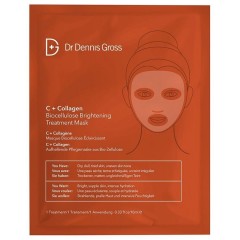 Dr Dennis Gross C+Collagen Biocellulose Brightening Treatment Mask  C+Коллагеновая биоцеллюлозная осветляющая лечебная маска