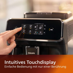 Philips Philips Kaffeevollautomat Series 2200 Kaffeevollautomat Klassischer Milchaufschaumer Display, Kaffeeautomat Cafemaschine Kaffeemaschine mi Mahlwerk Vollautomat Cafe  Полностью автоматическая кофемашина Philips Series 2200, полностью автоматическая