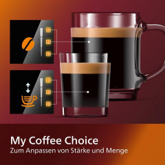 Philips Philips Kaffeevollautomat Series 2200 Kaffeevollautomat Klassischer Milchaufschaumer Display, Kaffeeautomat Cafemaschine Kaffeemaschine mi Mahlwerk Vollautomat Cafe  Полностью автоматическая кофемашина Philips Series 2200, полностью автоматическая