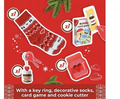 Nutella Adventskalender 2024 Адвент-календарь Нутелла, 24 сладких сюрприза, 528 грамм, 39см х 43см