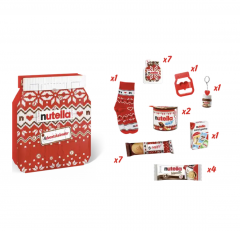 Nutella Adventskalender 2024 Адвент-календарь Нутелла, 24 сладких сюрприза, 528 грамм, 39см х 43см