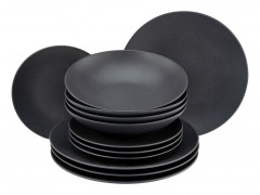Creatable Creatable Tafelservice 12-tlg SOFT TOUCH schwarz Созданный обеденный сервиз SOFT TOUCH из 12 предметов