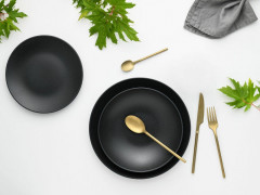 Creatable Creatable Tafelservice 12-tlg SOFT TOUCH schwarz Созданный обеденный сервиз SOFT TOUCH из 12 предметов