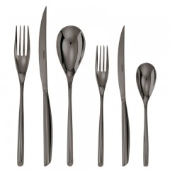 Sambonet Sambonet Bamboo - Edelstahl / PVP schwarz Besteckset 36-tlg. Vollheft / Monoblock Sambonet Bamboo - набор столовых приборов из нержавеющей стали/ПВП черный 36 предм. Полный буклет/моноблок