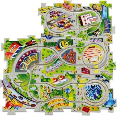 Amewi Puzzle Pilot Polizei mit Strecke zum Puzzlen Пазл Pilot Police с треком на пазл