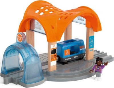 BRIO Smart Tech Sound Bahnhof mit Action Tunnel Звуковая станция Smart Tech с туннелем Action