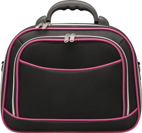 Soapland Kosmetikkoffer, schwarz mit pinker Paspelierung, 1 шт.