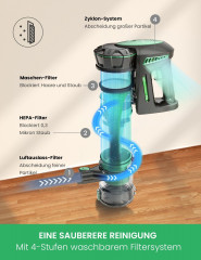 meeteu meeteu Akku-Stielstaubsauger Kabellos Mit abnehmbarem Akku, 120,00 W, Akkustaubsauger, Laufzeit 35 Minuten  Беспроводной пылесос Meeteu, беспроводной со съемным аккумулятором, 120,00 Вт, беспроводной пылесос, время работы 35 минут