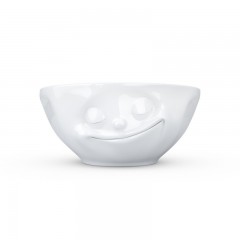 Fiftyeight Products TV Tassen Schale klein weiss glucklich 0,35 L Миска для телевизора маленькая белая happy 0,35 л