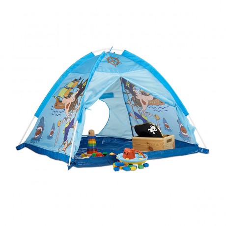 relaxdays Spielzelt Pirat in Blau Играть в пиратскую палатку в синем