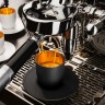 Eisch Eisch cosmo schwarz gold Espressoobertasse mit Untertasse Glas d: 11,5 cm / h: 6,5 cm / 100 ml Чашка для эспрессо Eisch космо из черного золота со стаканом-блюдцем д: 11,5 см / высота: 6,5 см / 100 мл