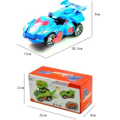 Vicabo Dinosaurier Transforming Spielzeug Auto Transform Dino Spielzeugauto mit Licht und Musik Spielzeugautos fur Kinder Игрушечная машинка-трансформер динозавров Игрушечная машинка-трансформер динозавра со светом и музыкой