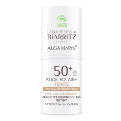 Laboratoires de Biaritz Sunscreen Stick LSF50+ getont 9g  Солнцезащитный стик-стик SPF50+ тонированный 9г