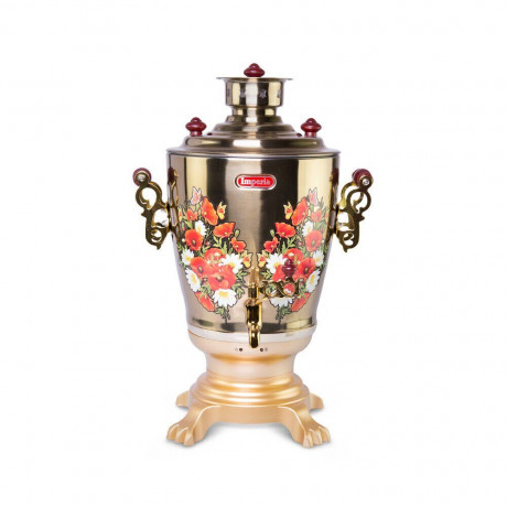 Olymp Handels GmbH Olymp Handels GmbH Wasserkocher Russischer Samowar Imperia 3,2L elektr. Teemaschine Gold  Olymp Handels GmbH Чайник Русский Самовар Империя 3,2л электрический. Золотой чайник