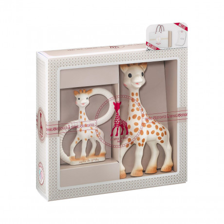 SOPHIE LA GIRAFE® Geschenkset Sophie + Beissring aus Naturkautschuk Подарочный набор Софи+зубное кольцо из натурального каучука