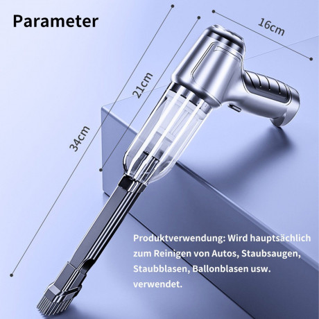 DOPWii DOPWii Akku-Handstaubsauger Akku-Staubsauger, abnehmbar, 120 W, ergonomischer Griff (silbergrau)  Беспроводной ручной пылесос DOPWii Беспроводной пылесос со съемной эргономичной ручкой мощностью 120 Вт (серебристо-серый)