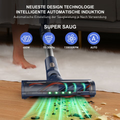 LBF LBF Akku-Handstaubsauger S7 akku staubsauger, 480W,4 Leistungstufe,Touchscreen,180° klappbar,bis 13/20/33/65Min  Беспроводной ручной пылесос LBF Беспроводной пылесос S7, 480 Вт, 4 уровня мощности, сенсорный экран, складной на 180°, до 13/20/33/65 мину