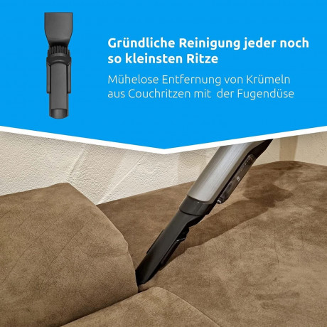 TechniSat TechniSat Akku-Hand-und Stielstaubsauger TECHNIMAX AS MINI Akku-Handstaubsauger Bis zu 30 min, 100 W, Standfuss mit Ladefunktion  Беспроводной ручной пылесос TechniSat Беспроводной ручной пылесос TECHNIMAX AS MINI До 30 мин, 100 Вт, подставка с 