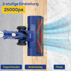 7Magic 7Magic Akku-Handstaubsauger Staubsauger Kabellos mit 25000pa Saugkraft, 6 in1 Akkustaubsauger, 160 W, beutellos, 1.0L Staubbehalter, fur Tierhaare, Teppich, Polster und Hartboden  Беспроводной ручной пылесос 7Magic, беспроводной пылесос с мощностью