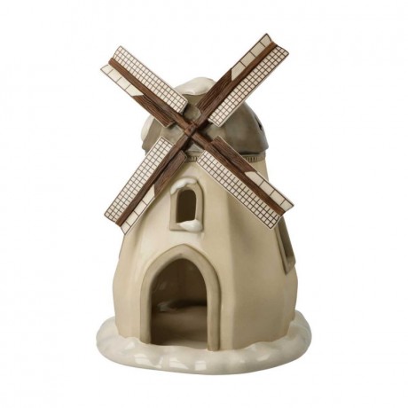 Goebel Goebel Winterwald Verschneite Windmuhle 16,5x23 cm Goebel Зимний лес Снежная ветряная мельница 16,5x23 см