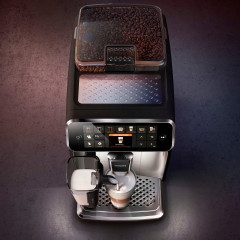 Philips Philips Kaffeevollautomat 5400 Series EP5447/90 LatteGo, 12 Kaffeespezialitaten und 4 Benutzerprofilen chrom/mattschwarz  Полностью автоматическая кофемашина Philips серии 5400 EP5447/90 LatteGo, 12 видов кофе и 4 пользвательских профиля, хром/мат