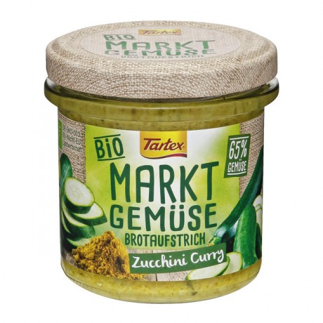 Tartex Bio Marktgemuse Brotaufstrich Zucchini Curry 135 г