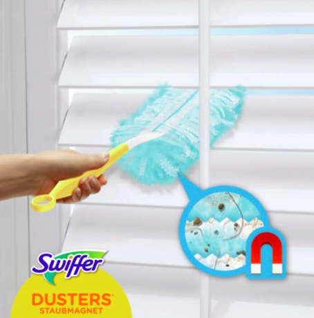 Swiffer STAUBmagnet Starterset (1+3) Свиффер Магнитная щетка для удаления пыли Стартовый комплект: 1 магнитная щетка  + 3 сменные салфетки-насадки