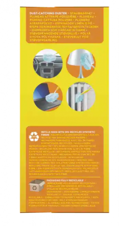 Swiffer STAUBmagnet Starterset (1+3) Свиффер Магнитная щетка для удаления пыли Стартовый комплект: 1 магнитная щетка  + 3 сменные салфетки-насадки