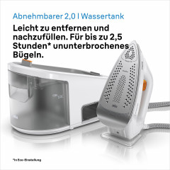 Braun Braun Dampfbugelstation IS 3132 WH CareStyle 3, 2000,00 ml Wassertank, FreeGlide 3D EloxalPlus Bugelsohle  Паровая гладильная станция Braun IS 3132 WH CareStyle 3, резервуар для воды 2000,00 мл, утюгная подошва FreeGlide 3D EloxalPlus
