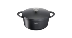 Tefal Tefal Aluguss-Schmortopf Trattoria, O 24cm schwarz, mit Deckel  schwarz Литая алюминиевая форма для запекания Tefal Trattoria, O 24см, черная, с крышкой