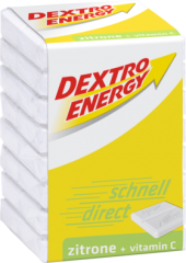 Dextro Energy Виноградный сахар + Лимон + Витамин C, 46 г