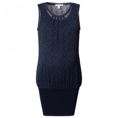 ESPRIT Umstandstunika Punkte blau