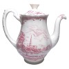 W.H. Grindley Staffordshire,  У.Х. Гриндли Стаффордшир Винтажный фарфоровый чайник &quot;Собор в Солсберри&quot; 21см х 9см, Англия, 1970-1980гг.