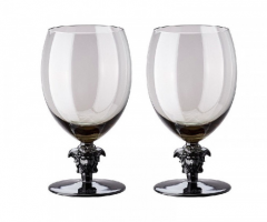 Rosenthal Versace Medusa Lumiere Haze Wasser Glas 2st, Розенталь Версаче Медуза Люмьер Набор из 2 бокалов, дымчато-серый, 2х474 мл